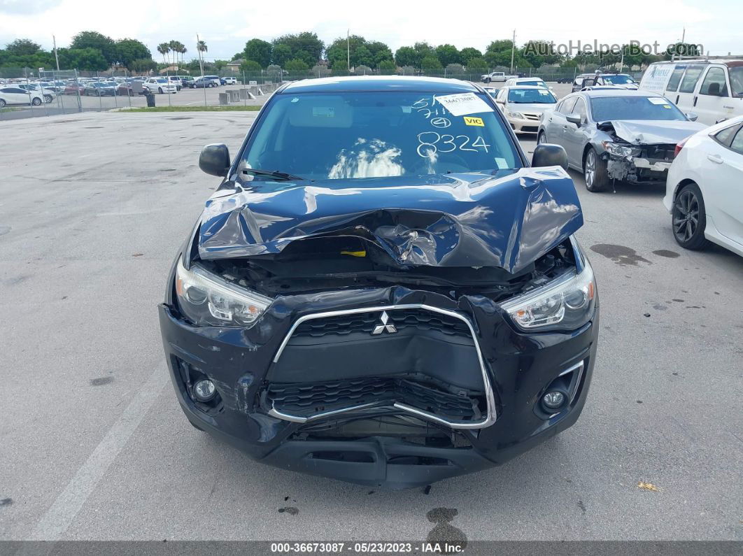 2015 Mitsubishi Outlander Sport Es Черный vin: 4A4AP3AW9FE028324