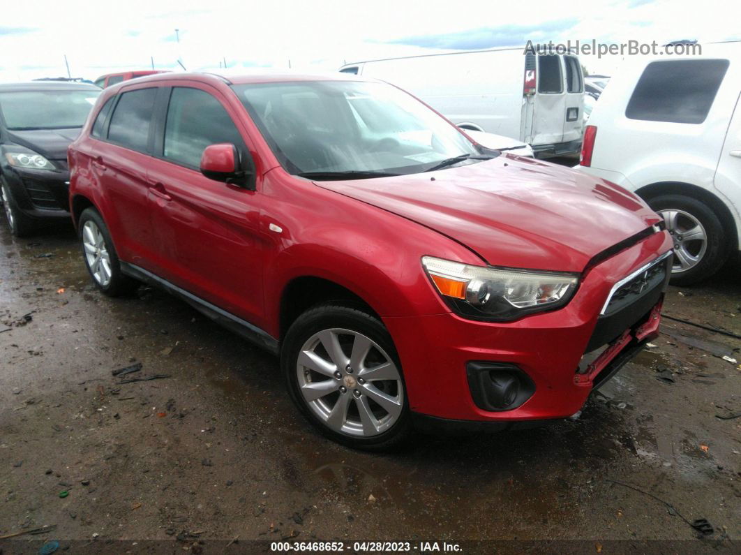 2015 Mitsubishi Outlander Sport 2.4 Es Бордовый vin: 4A4AP3AW9FE029781