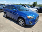 2015 Mitsubishi Outlander Sport Es Синий vin: 4A4AP3AW9FE049531