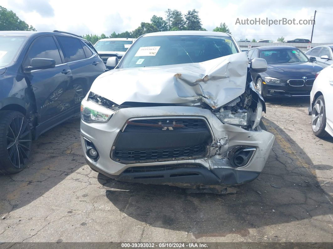 2015 Mitsubishi Outlander Sport Es Серебряный vin: 4A4AP3AWXFE029840