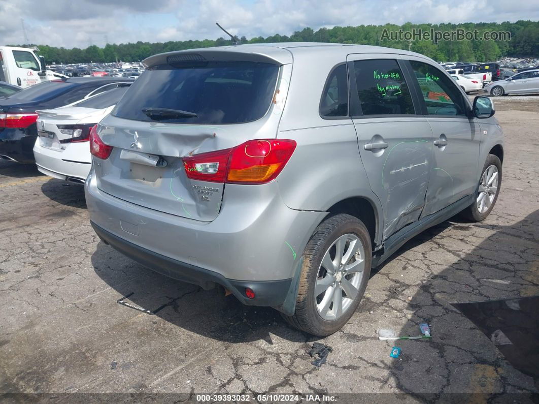 2015 Mitsubishi Outlander Sport Es Серебряный vin: 4A4AP3AWXFE029840