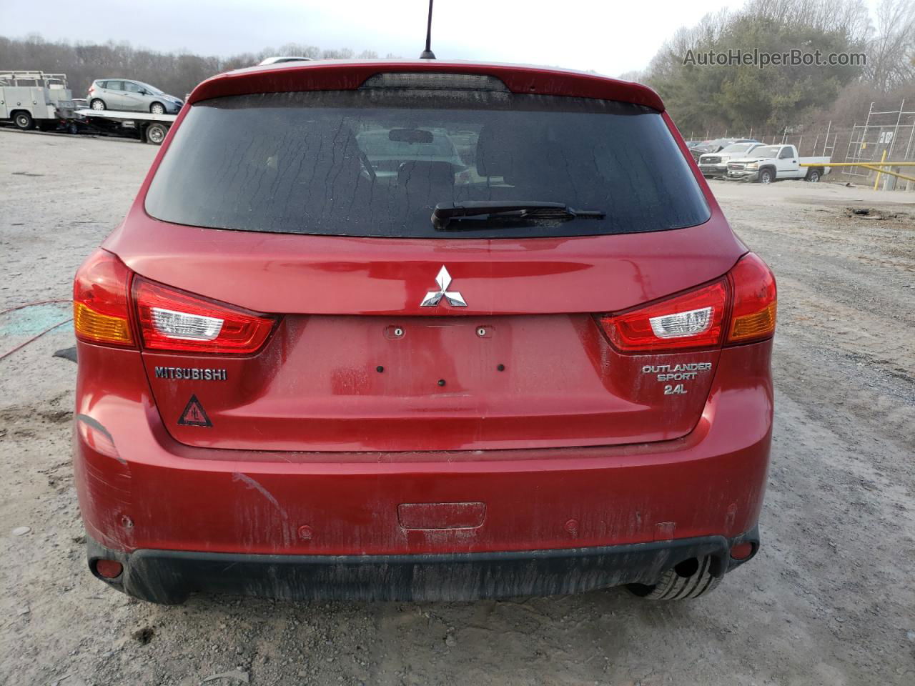 2015 Mitsubishi Outlander Sport Es Бордовый vin: 4A4AP3AWXFE050414