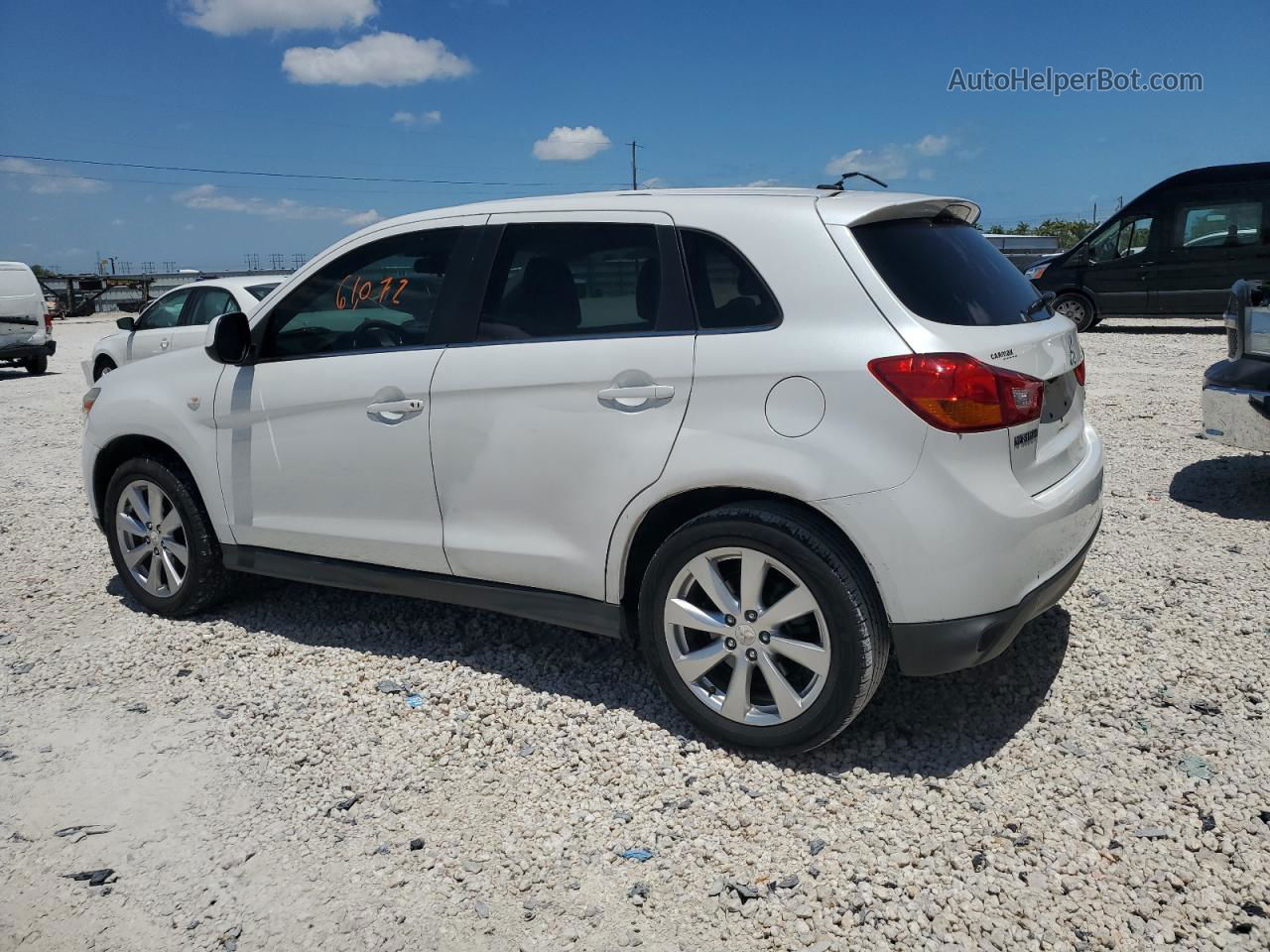 2015 Mitsubishi Outlander Sport Se White vin: 4A4AP4AU0FE044691