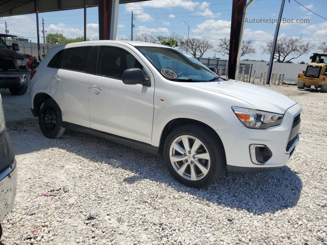 2015 Mitsubishi Outlander Sport Se White vin: 4A4AP4AU0FE044691