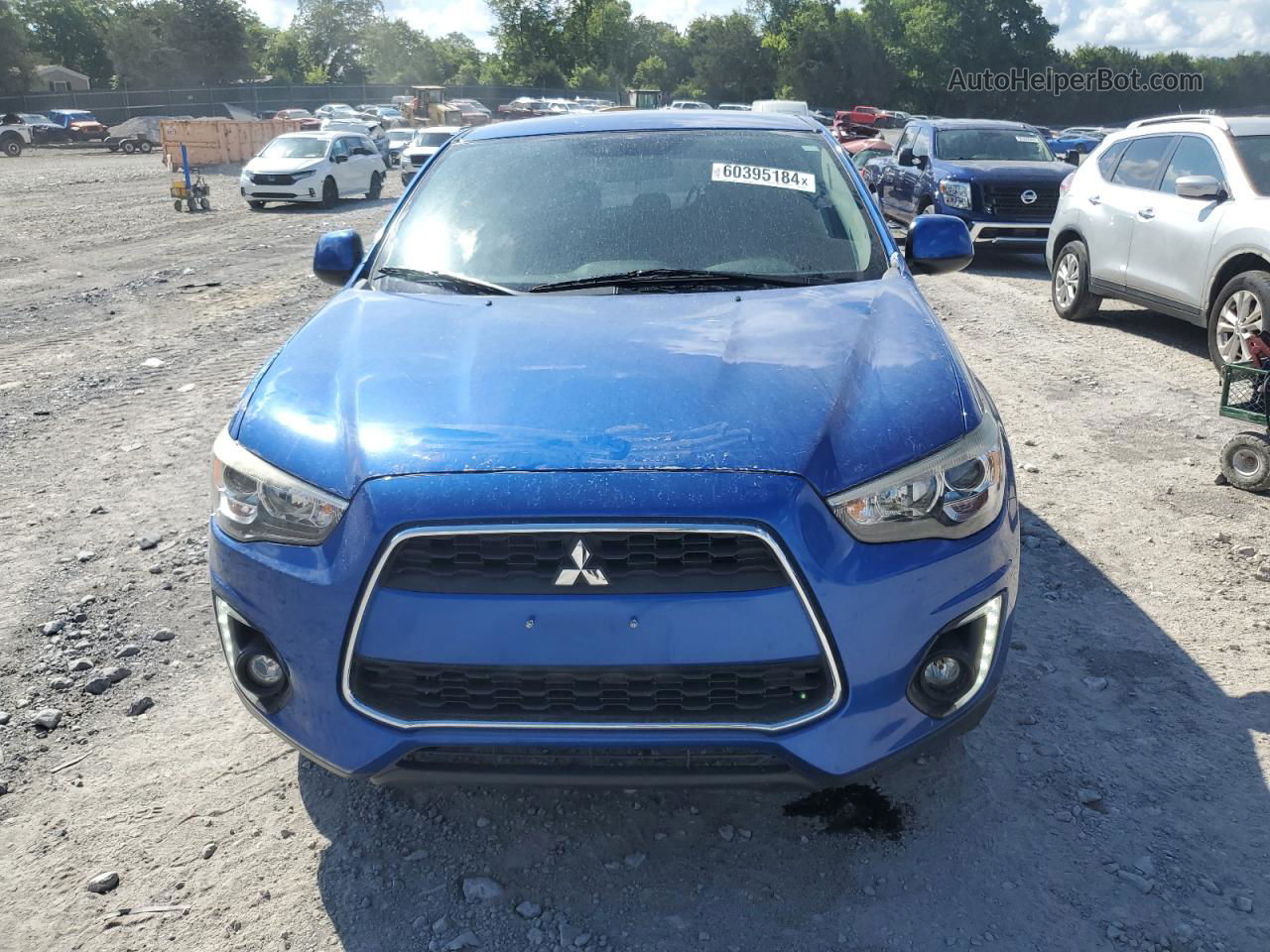 2015 Mitsubishi Outlander Sport Se Blue vin: 4A4AP4AU1FE025373