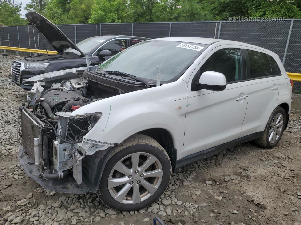 2015 Mitsubishi Outlander Sport Se White vin: 4A4AP4AU1FE036986