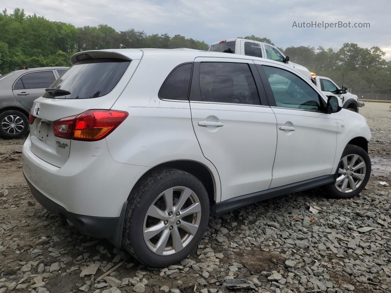 2015 Mitsubishi Outlander Sport Se White vin: 4A4AP4AU1FE036986