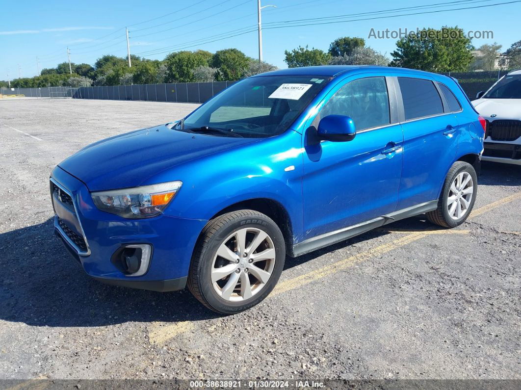 2015 Mitsubishi Outlander Sport Se Blue vin: 4A4AP4AU2FE035975