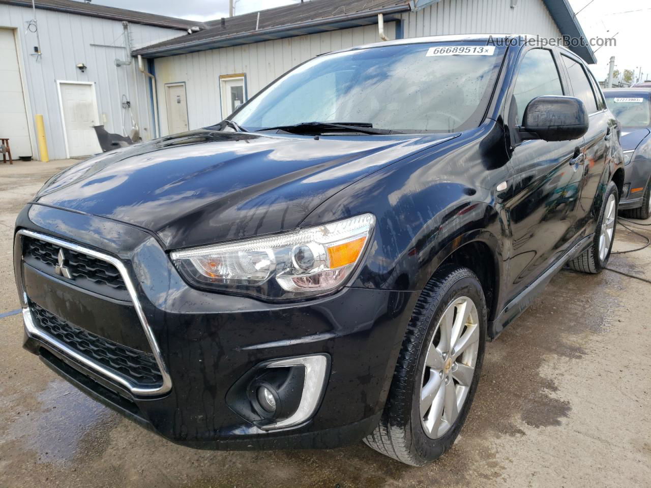 2015 Mitsubishi Outlander Sport Se Black vin: 4A4AP4AU2FE055384