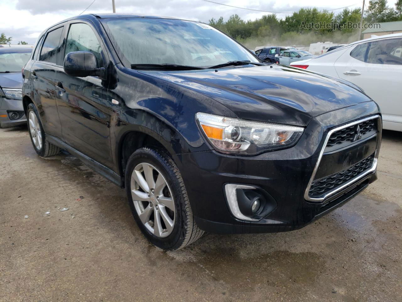 2015 Mitsubishi Outlander Sport Se Black vin: 4A4AP4AU2FE055384