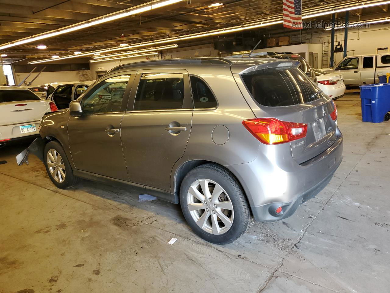 2014 Mitsubishi Outlander Sport Se Серебряный vin: 4A4AP4AU3EE005964