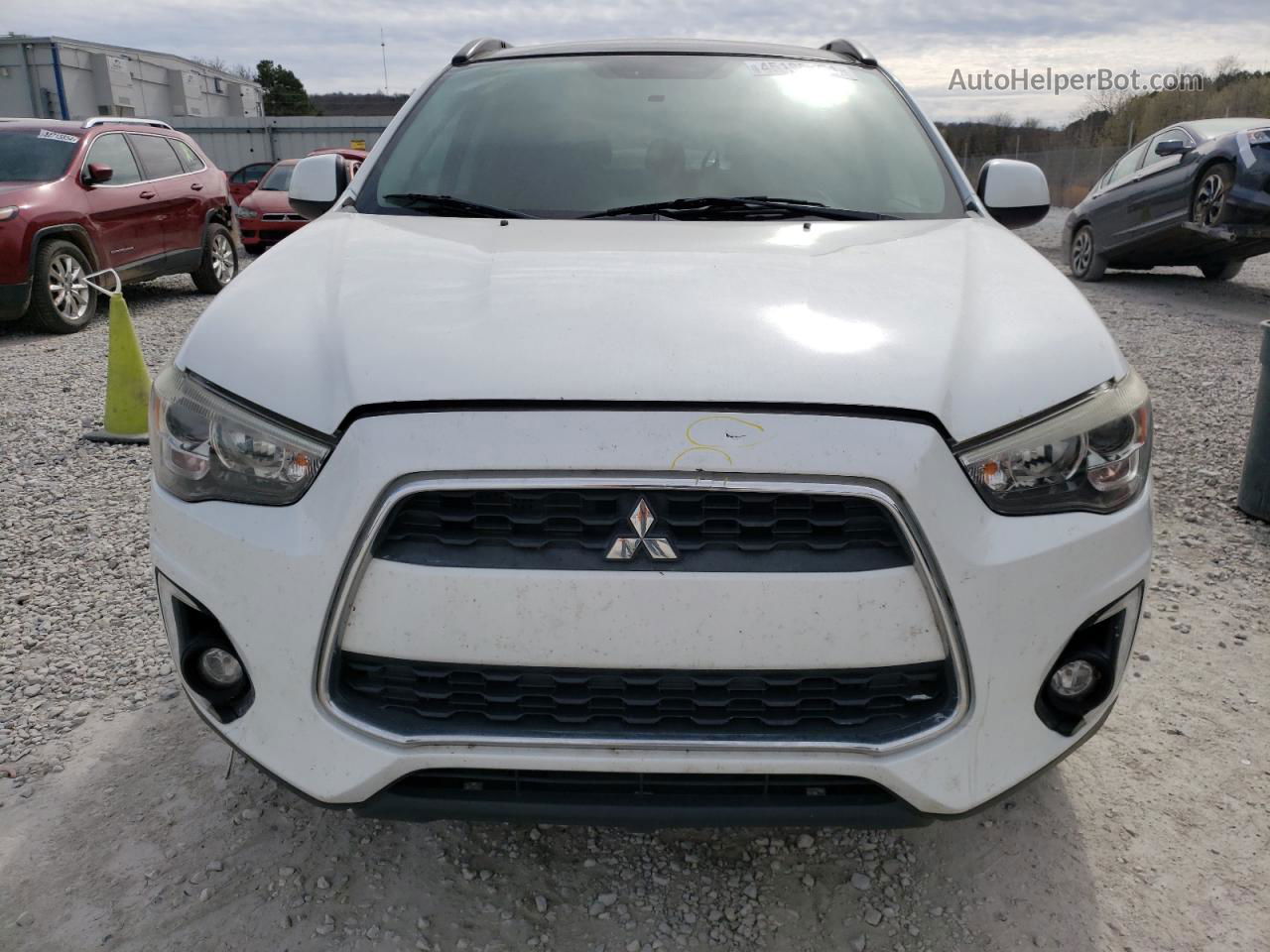 2015 Mitsubishi Outlander Sport Se White vin: 4A4AP4AU3FE037184