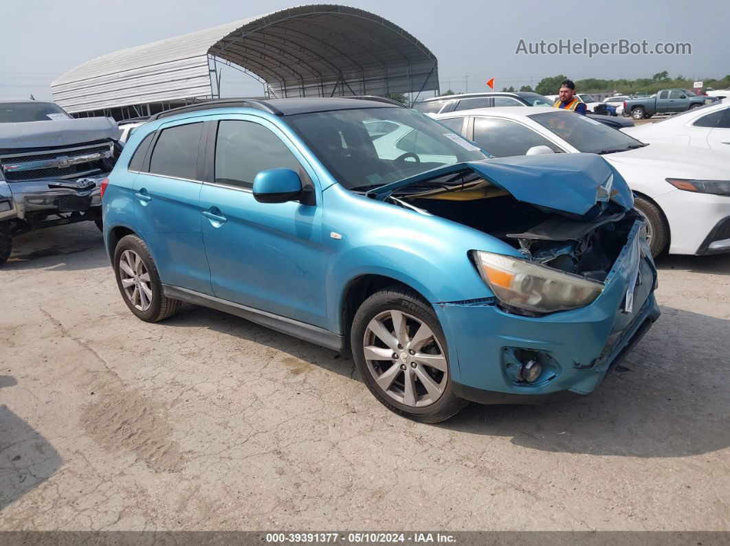 2013 Mitsubishi Outlander Sport Se Синий vin: 4A4AP4AU4DE007351