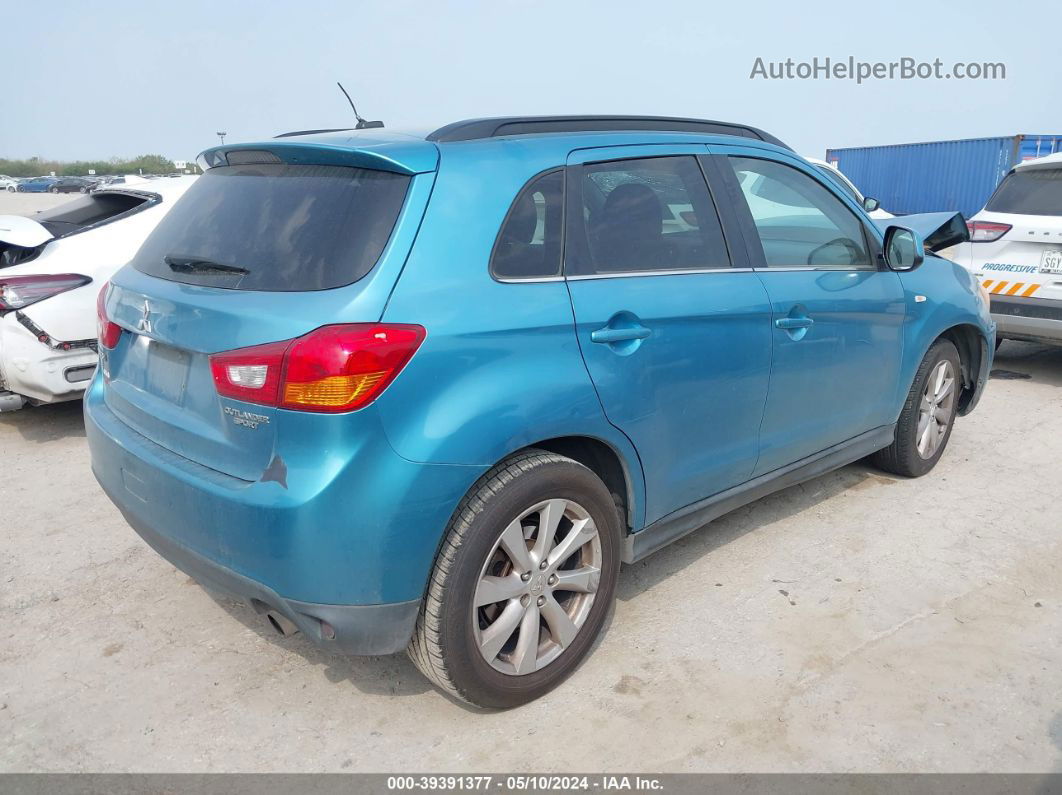 2013 Mitsubishi Outlander Sport Se Синий vin: 4A4AP4AU4DE007351