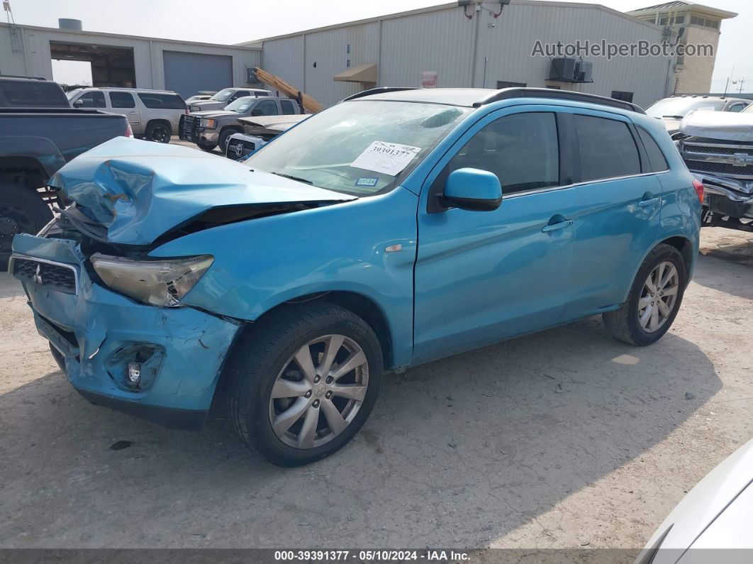 2013 Mitsubishi Outlander Sport Se Синий vin: 4A4AP4AU4DE007351