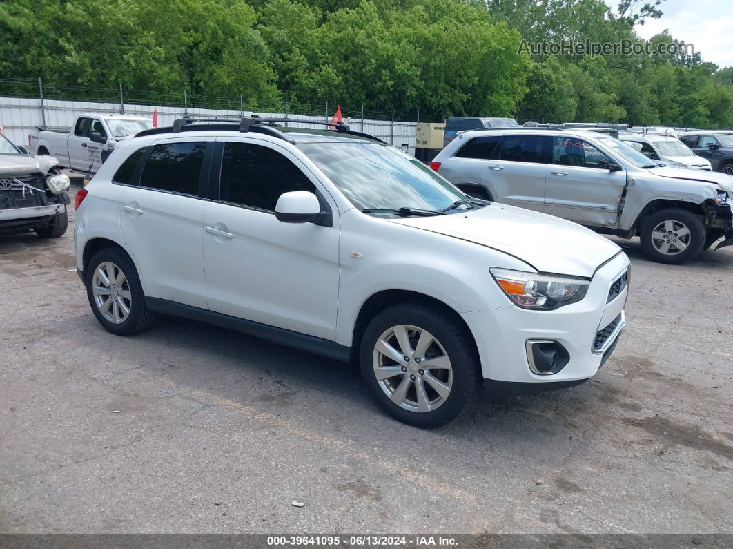 2013 Mitsubishi Outlander Sport Se White vin: 4A4AP4AU4DE009214