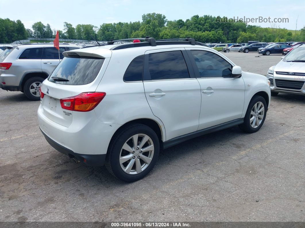 2013 Mitsubishi Outlander Sport Se White vin: 4A4AP4AU4DE009214