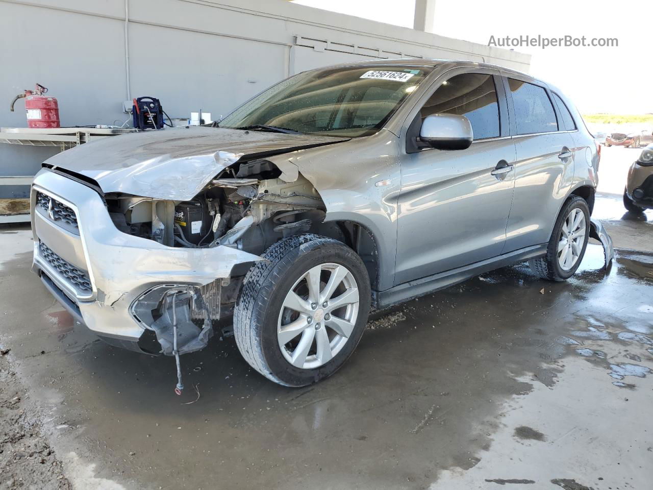 2014 Mitsubishi Outlander Sport Se Gray vin: 4A4AP4AU4EE020988