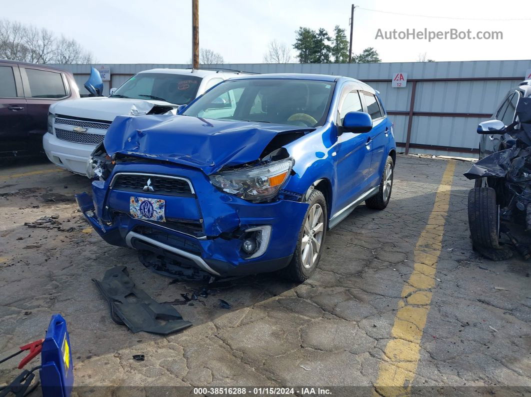 2015 Mitsubishi Outlander Sport Se Blue vin: 4A4AP4AU4FE018319