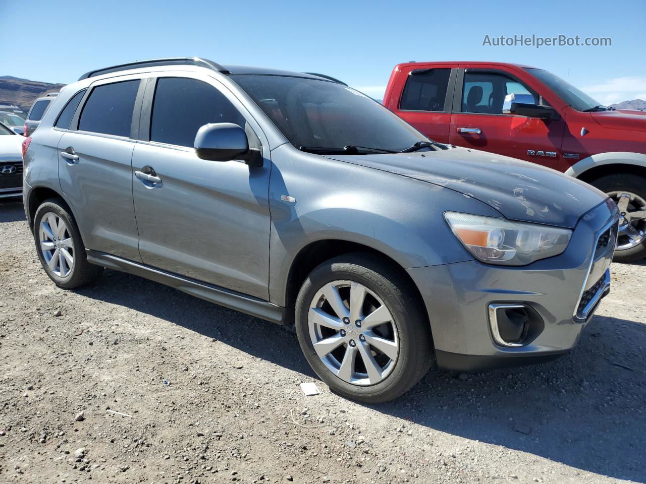 2013 Mitsubishi Outlander Sport Se Gray vin: 4A4AP4AU5DE006998