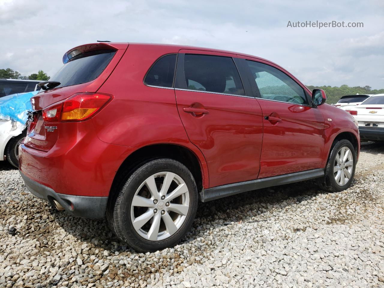 2014 Mitsubishi Outlander Sport Se Maroon vin: 4A4AP4AU5EE008879