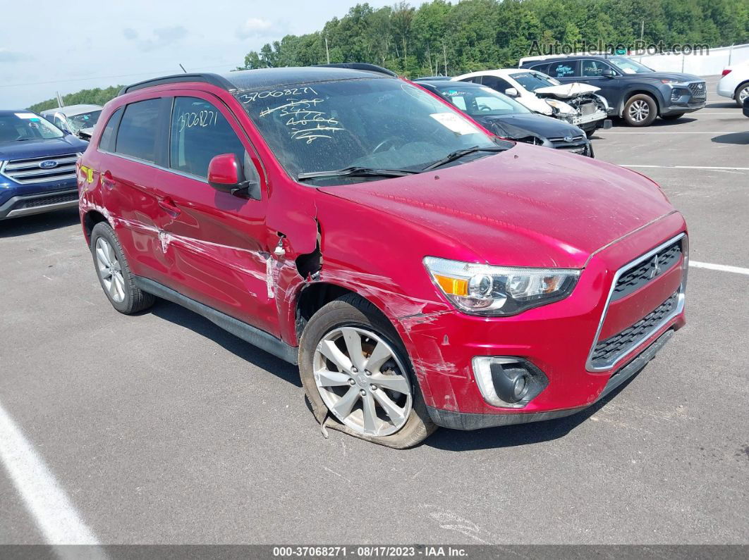 2015 Mitsubishi Outlander Sport Se Красный vin: 4A4AP4AU5FE014330