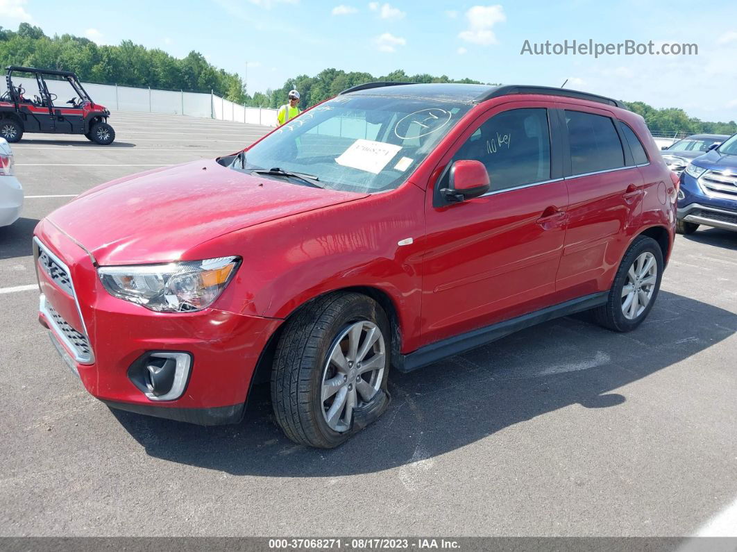 2015 Mitsubishi Outlander Sport Se Красный vin: 4A4AP4AU5FE014330