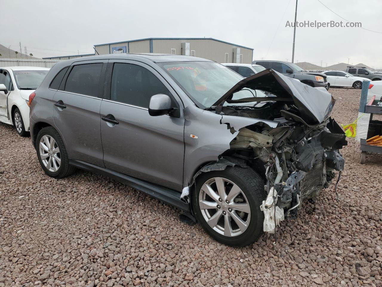 2015 Mitsubishi Outlander Sport Se Gray vin: 4A4AP4AU5FE032746