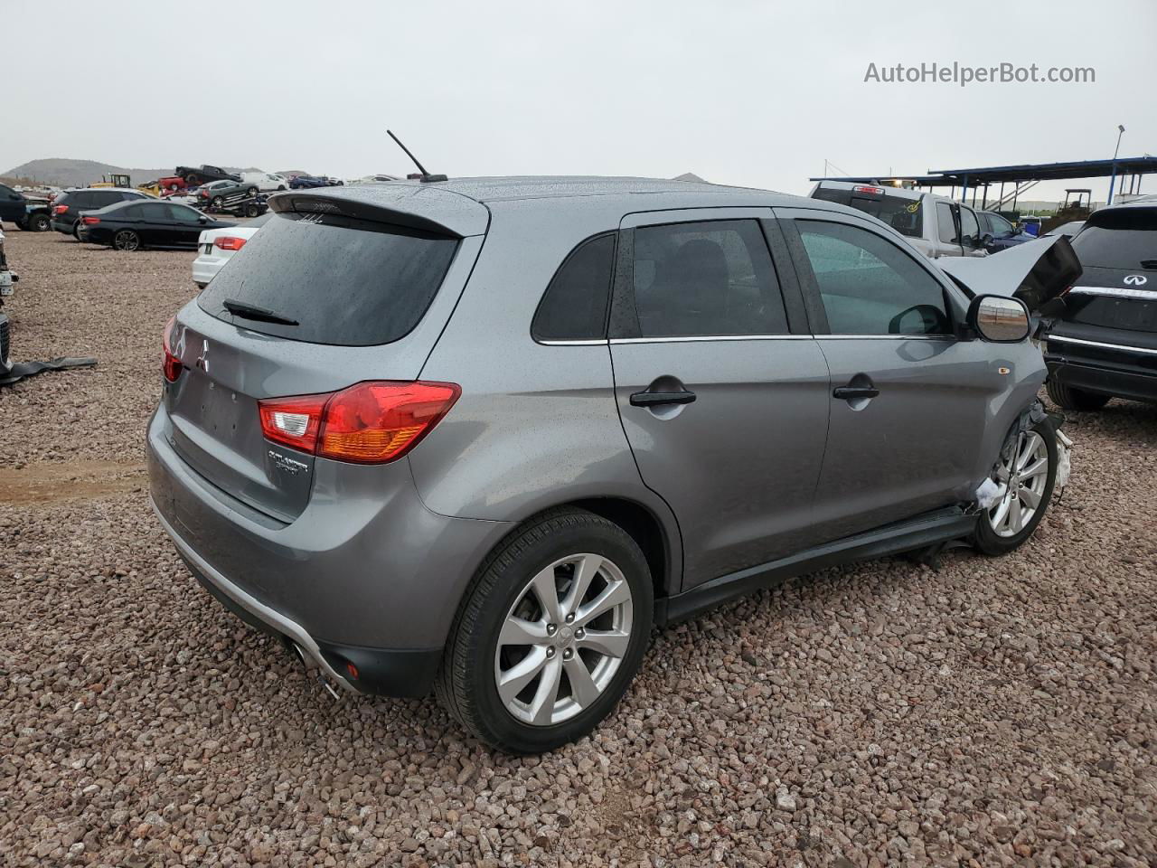 2015 Mitsubishi Outlander Sport Se Gray vin: 4A4AP4AU5FE032746