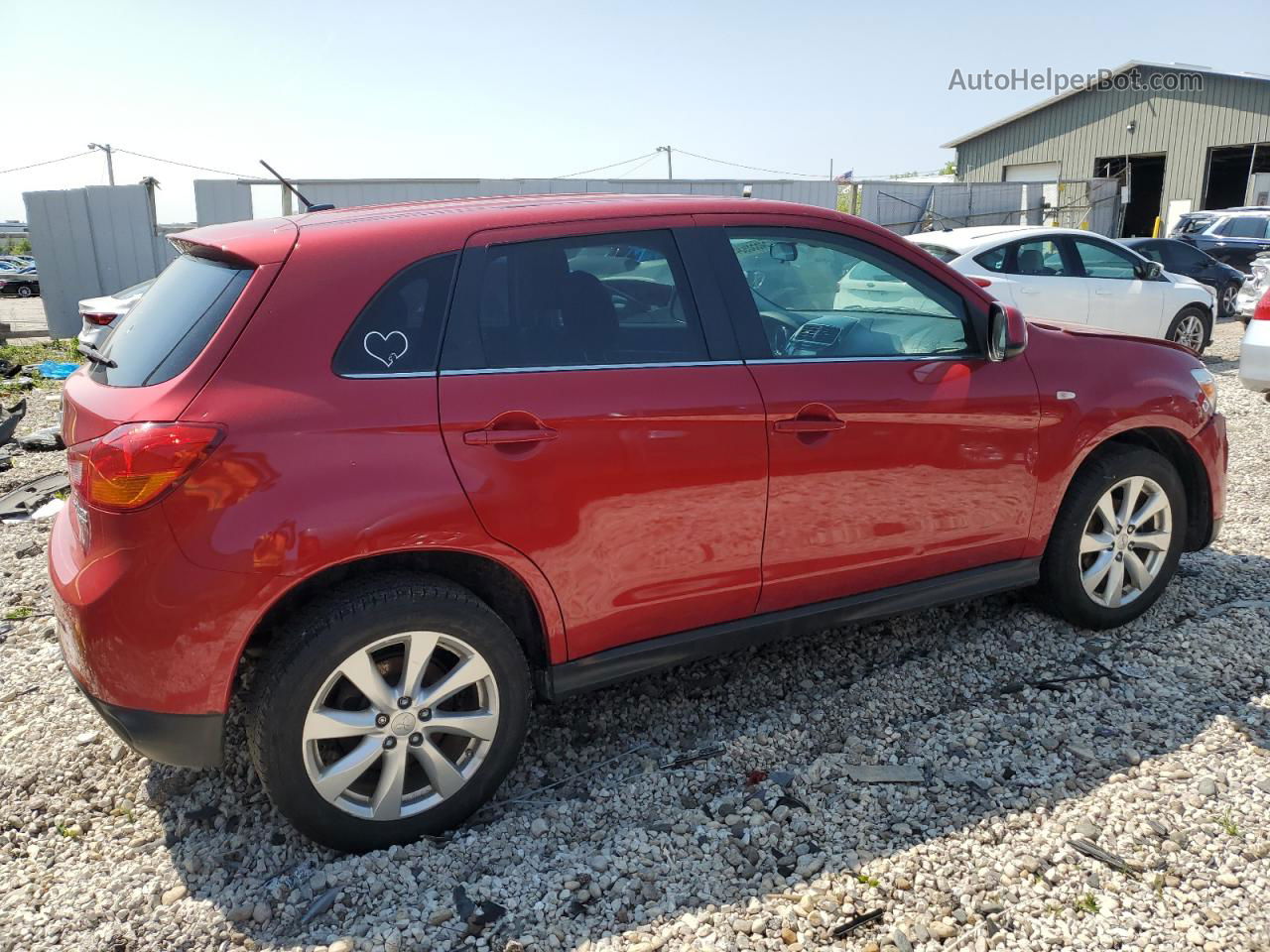 2015 Mitsubishi Outlander Sport Se Maroon vin: 4A4AP4AU5FE035713