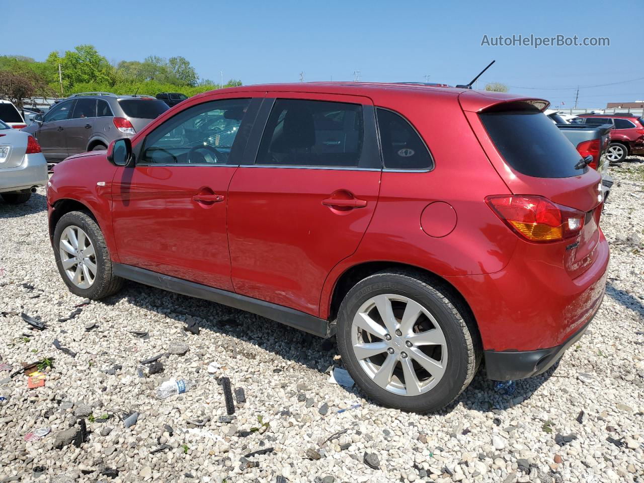 2015 Mitsubishi Outlander Sport Se Maroon vin: 4A4AP4AU5FE035713