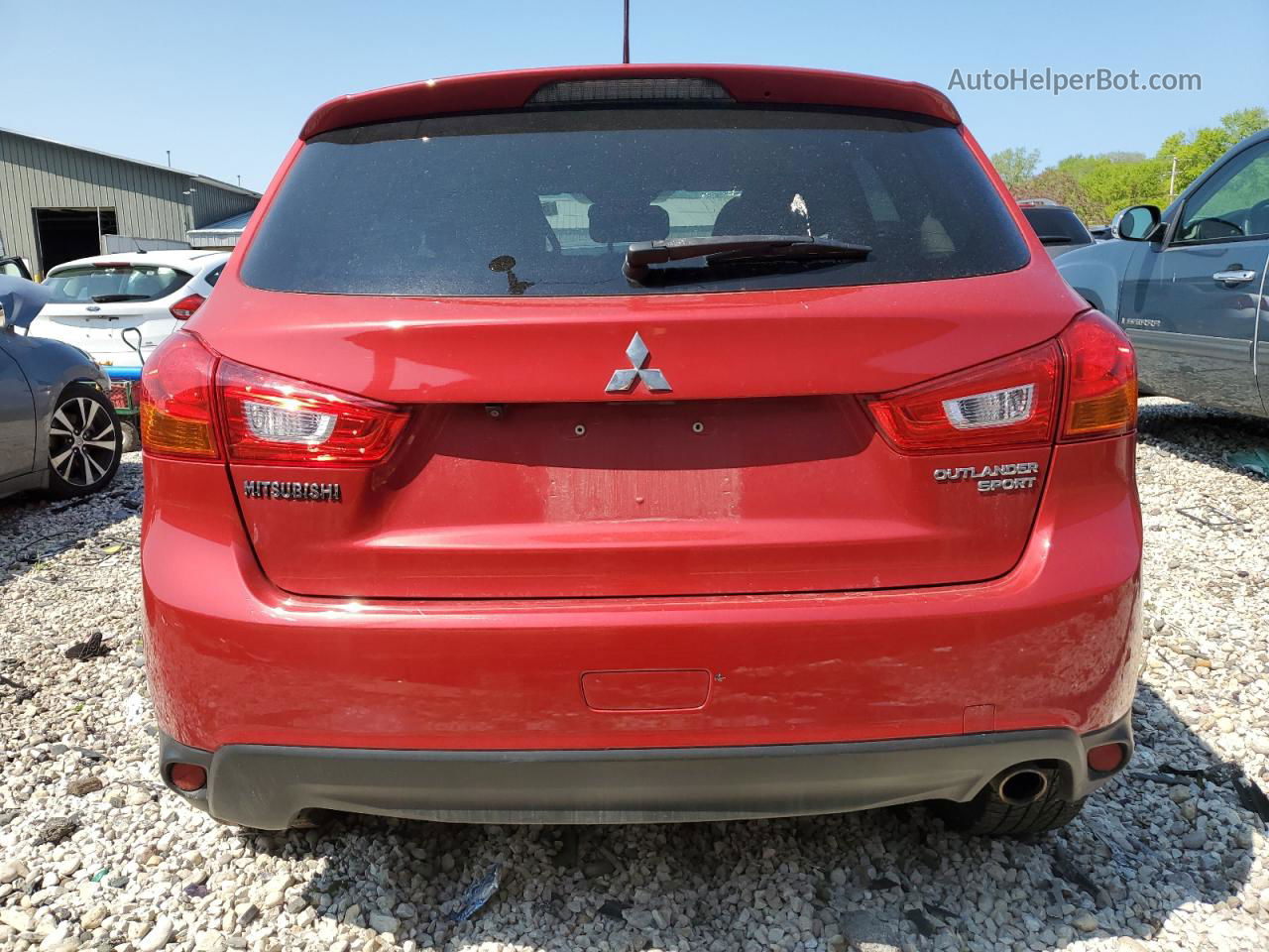 2015 Mitsubishi Outlander Sport Se Maroon vin: 4A4AP4AU5FE035713