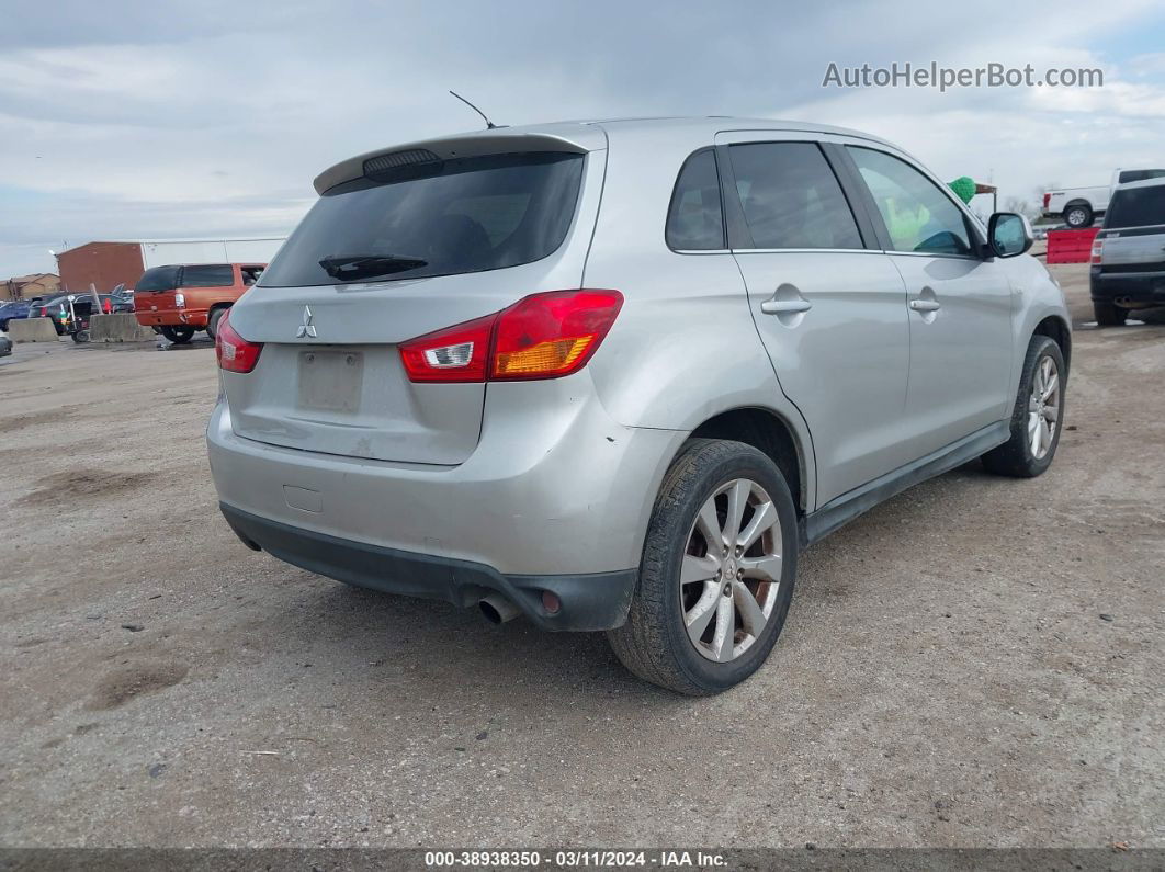 2013 Mitsubishi Outlander Sport Se Серебряный vin: 4A4AP4AU6DE022966