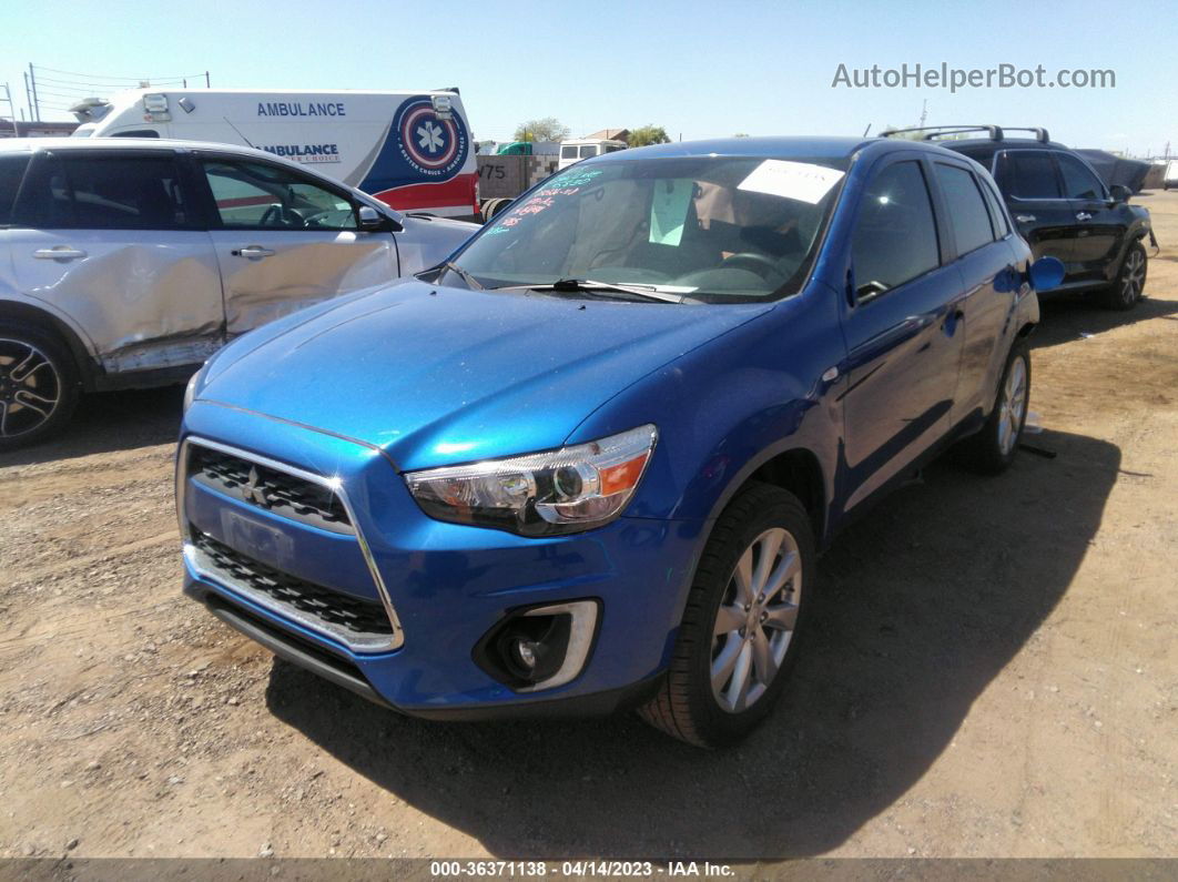 2015 Mitsubishi Outlander Sport Se Blue vin: 4A4AP4AU6FE054285