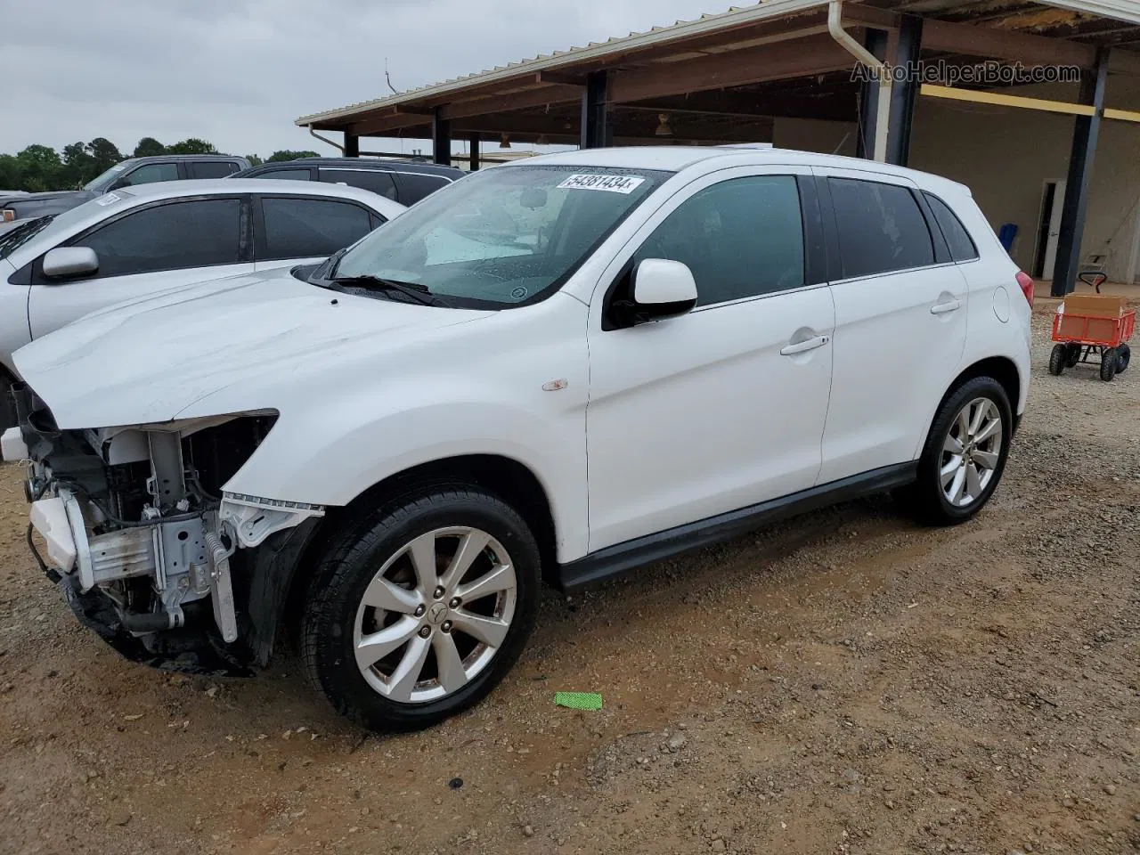 2015 Mitsubishi Outlander Sport Se White vin: 4A4AP4AU6FE062693