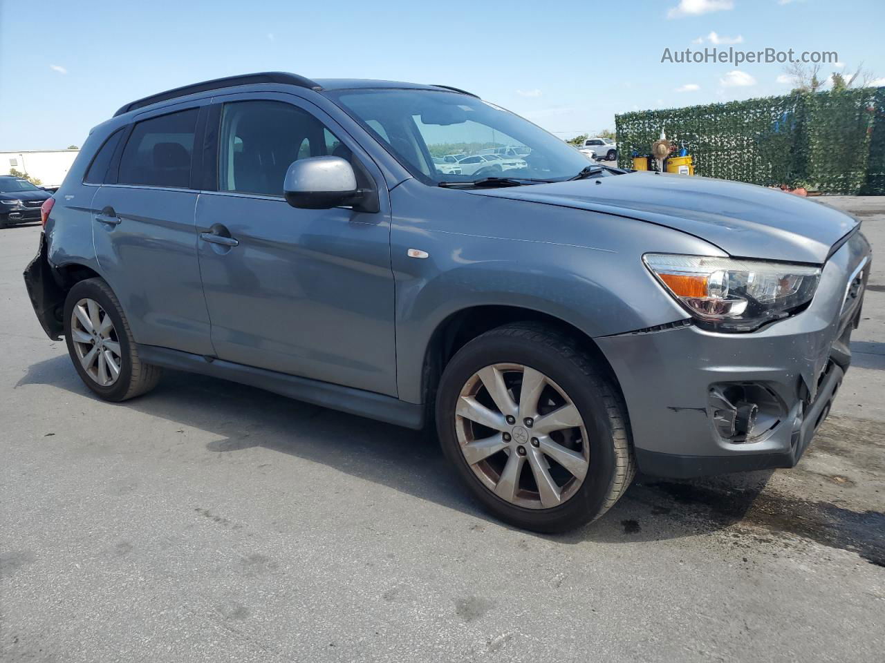 2014 Mitsubishi Outlander Sport Se Gray vin: 4A4AP4AU7EE013548