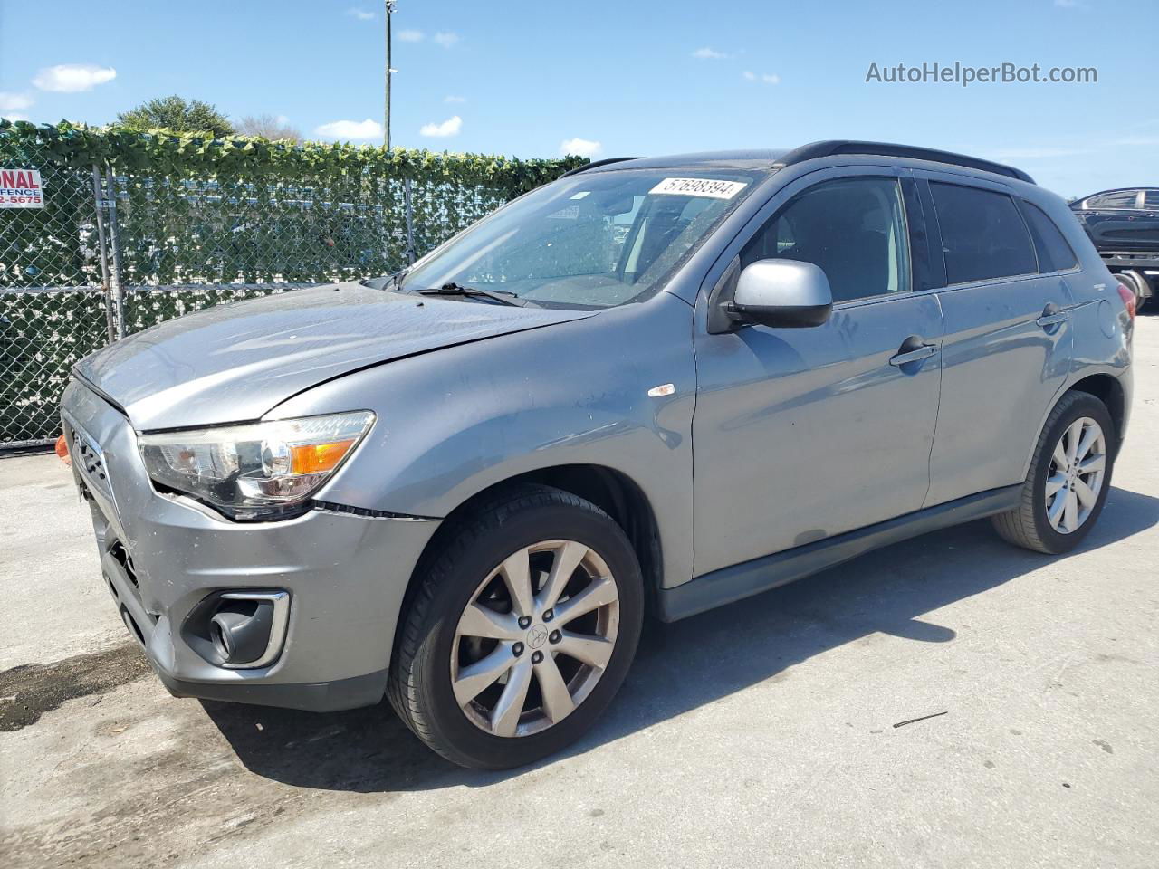 2014 Mitsubishi Outlander Sport Se Gray vin: 4A4AP4AU7EE013548