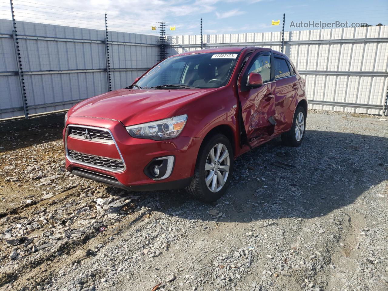 2015 Mitsubishi Outlander Sport Se Бордовый vin: 4A4AP4AU7FE009193