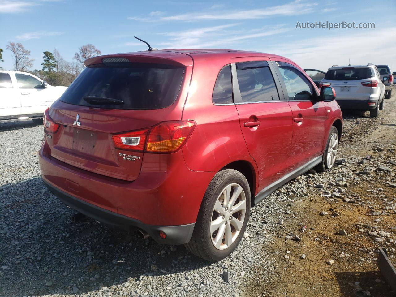 2015 Mitsubishi Outlander Sport Se Бордовый vin: 4A4AP4AU7FE009193