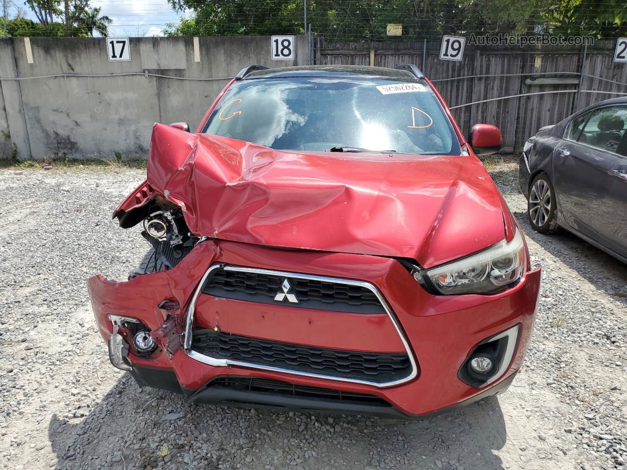 2015 Mitsubishi Outlander Sport Se Red vin: 4A4AP4AU7FE011221