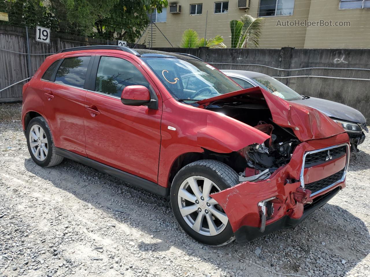 2015 Mitsubishi Outlander Sport Se Red vin: 4A4AP4AU7FE011221