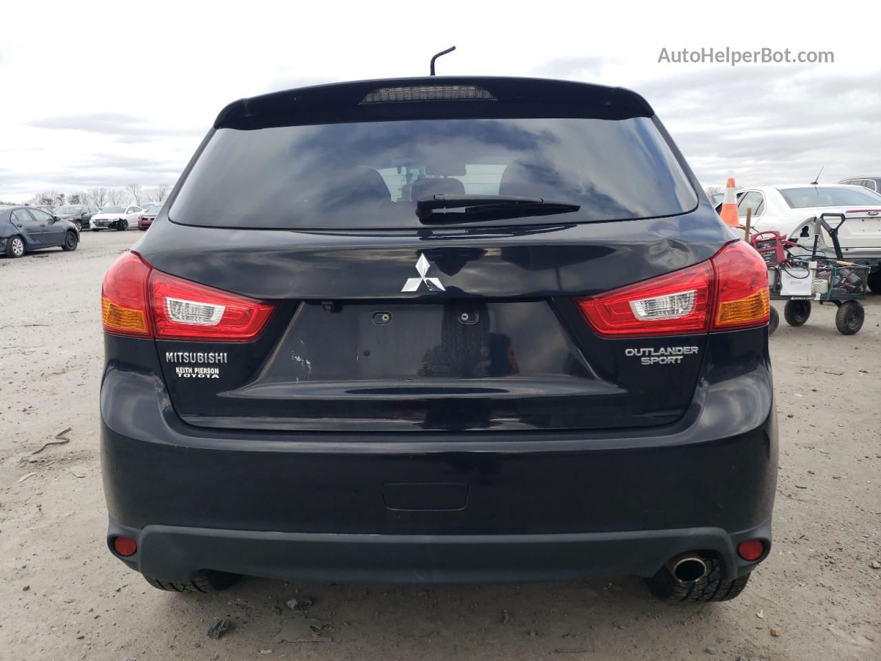 2015 Mitsubishi Outlander Sport Se Черный vin: 4A4AP4AU7FE012742