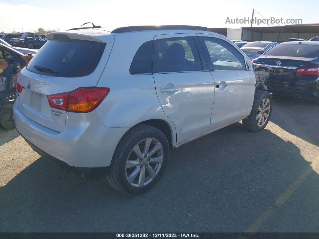 2013 Mitsubishi Outlander Sport Se White vin: 4A4AP4AU8DE009264