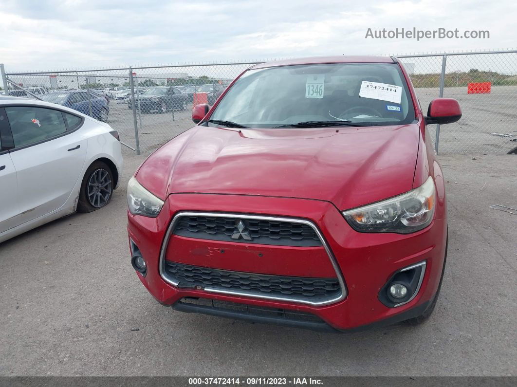 2013 Mitsubishi Outlander Sport Se Red vin: 4A4AP4AU8DE009751