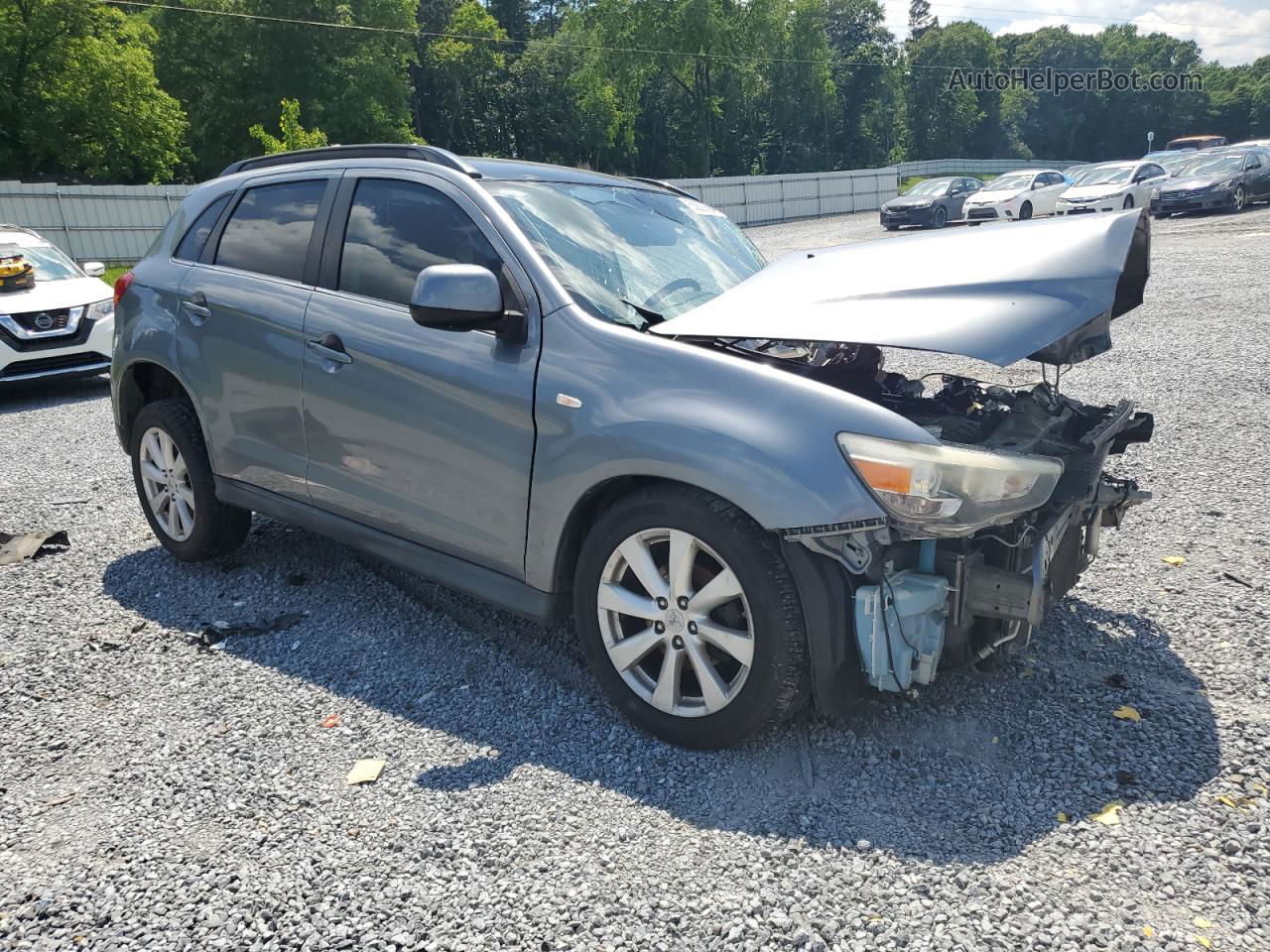 2013 Mitsubishi Outlander Sport Se Silver vin: 4A4AP4AU8DE012794