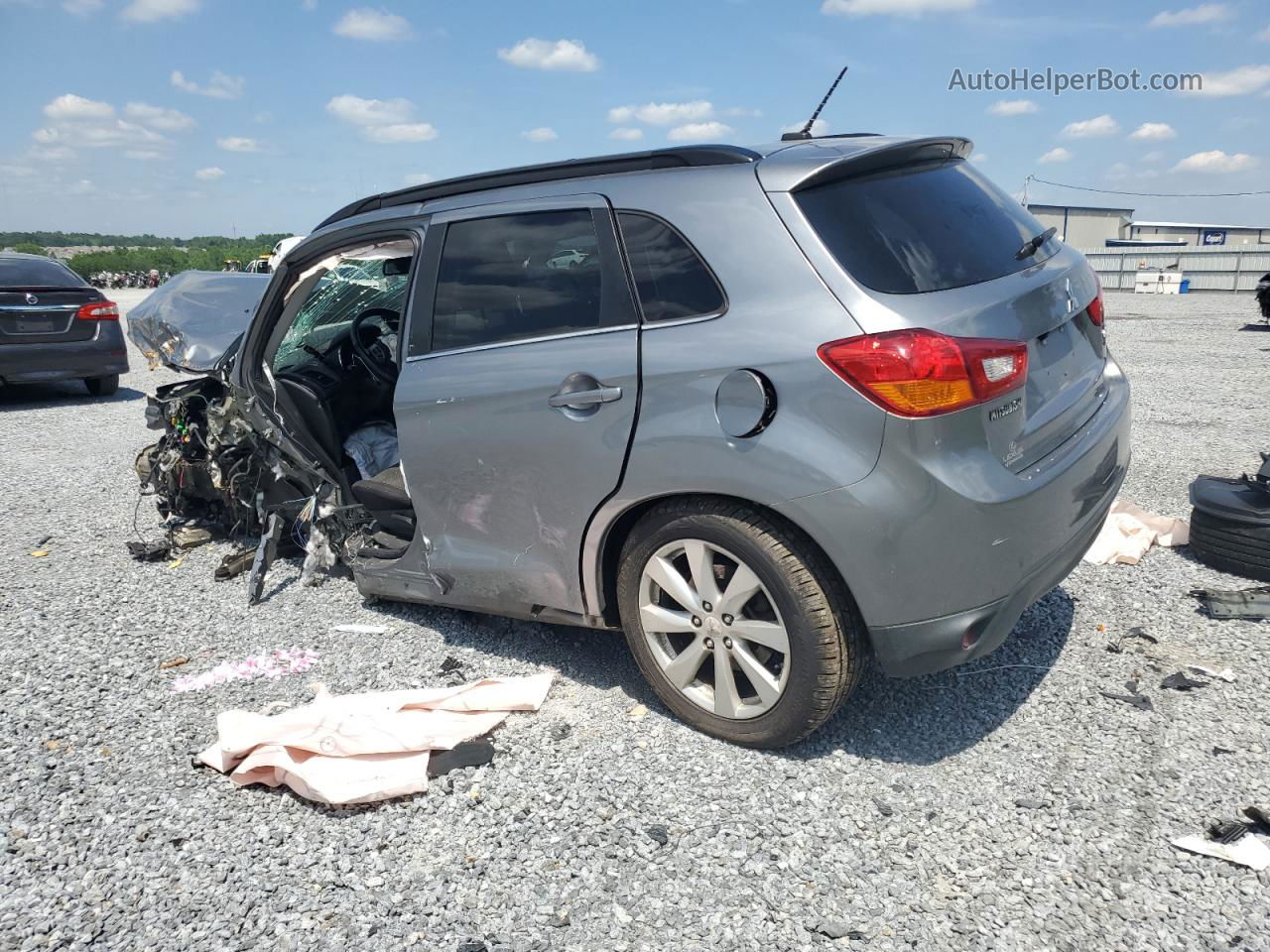 2013 Mitsubishi Outlander Sport Se Silver vin: 4A4AP4AU8DE012794