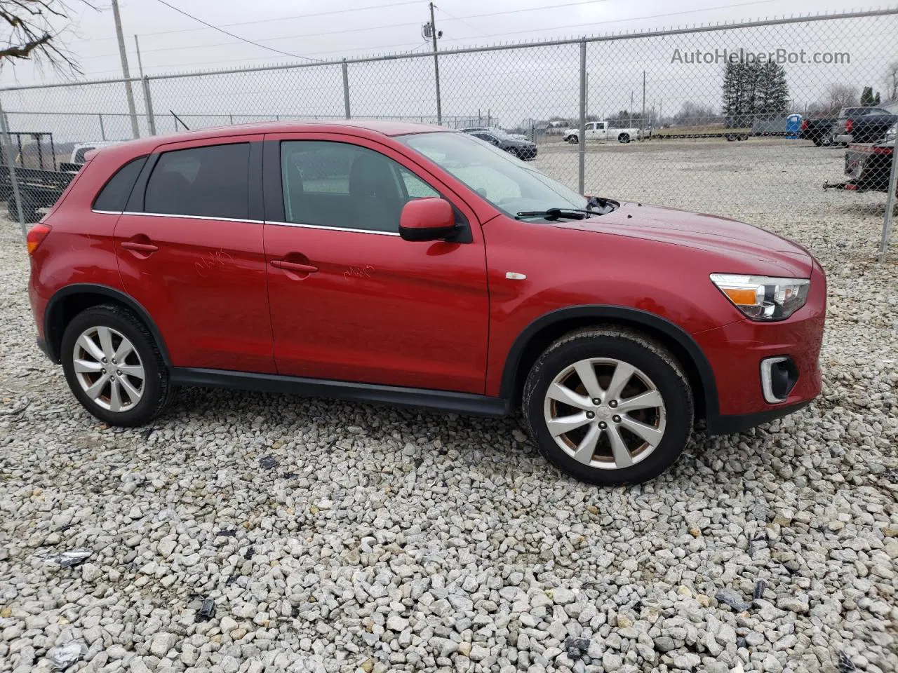 2015 Mitsubishi Outlander Sport Se Красный vin: 4A4AP4AU8FE024804