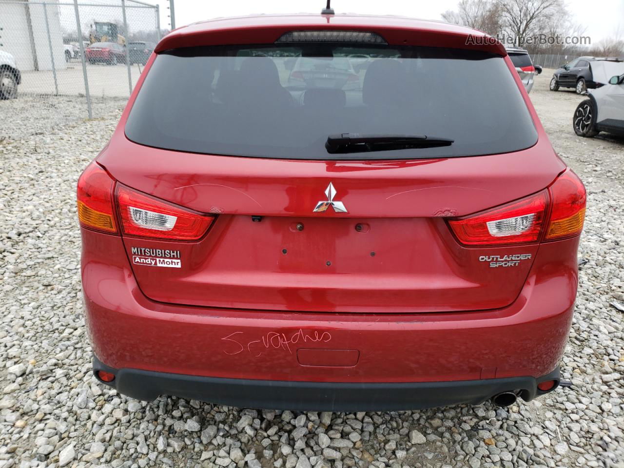 2015 Mitsubishi Outlander Sport Se Red vin: 4A4AP4AU8FE024804