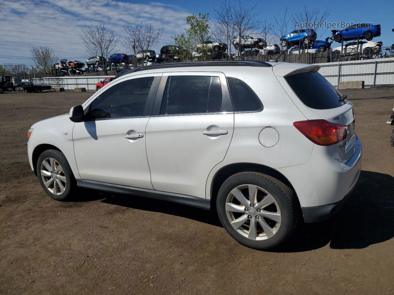 2013 Mitsubishi Outlander Sport Se White vin: 4A4AP4AU9DE014442