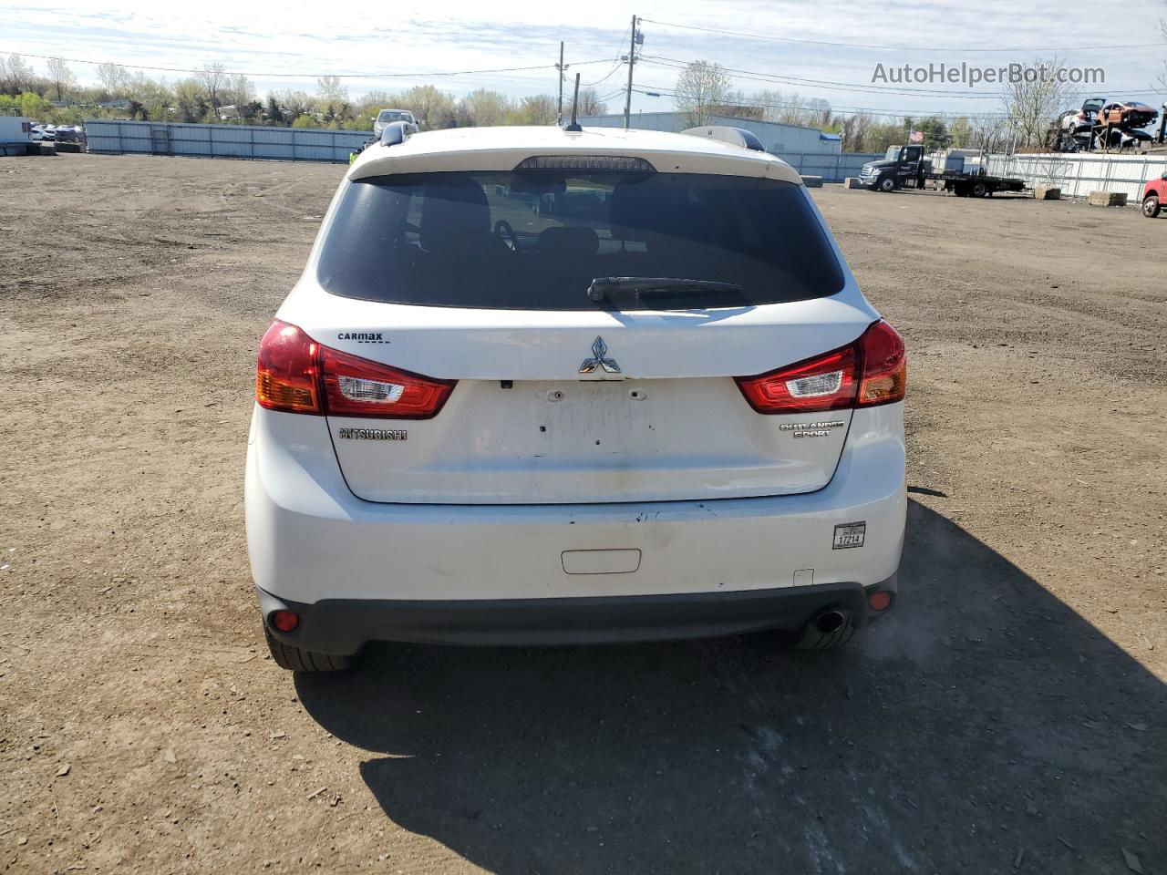 2013 Mitsubishi Outlander Sport Se White vin: 4A4AP4AU9DE014442